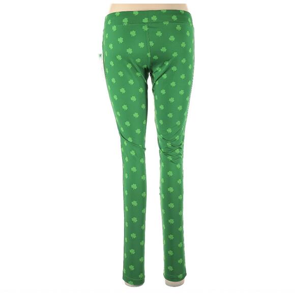 Tipsy Elves Green Shamrock Leggings Size L - Picture 2 of 2